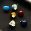 Pendientes de Bola de Esmalte de Gama Alta de Nicho Estilo Retro de Hong Kong Otoño e Invierno Lujo Accesible Elegantes Verdes Rojos Pendientes de Año Nuevo para Mujer