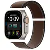 Adequado para a Pulseira Trail S12/Ultra4 da Apple, Mesmo Estilo da Pulseira Apple Trail Loop Cor Vinho/Pedra