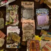 Paquete de Pegatinas de Papel Japonés Momo Serie Fragmento de Tiempo Diario Literario Retro Material para DIY Pegatinas Decorativas 40 Piezas 6 Diseños
