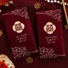 Envelope Vermelho de Casamento Estilo Chinês 2026 Novo Modelo para Melhores Amigos, Celebração de Casamento de Luxo, Envelope Vermelho Especial com Caractere "Felicidade Dupla"