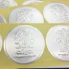 Venda direta do fabricante: convite para envelope com logo 3D adesivo em relevo dourado fosco adesivo de selo em relevo