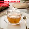 Tazón Golondrina tazón de postre tazón de sopa vajilla Tazón de Cristal borde dorado tazón de vidrio hogar oreja plateada tazón para avena