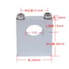 Suporte de Painel de Laboratório Braçadeira de Tubo Liga de Alumínio Bloco Quadrado Suporte Duplo Furo Tubo de Linha de Gás 1/4 3/8 1/ 2 polegada
