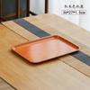 Plato para Escupir Huesos con Veta de Madera Hogareño Mesa de Comedor Pequeño Cuadrado Plato para Escupir Plato de Basura Mesa de Centro de Sala de Estar Semillas de Melón para Snacks Plato de Plástico