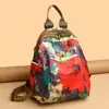Mochila de Tecido de Nylon para Mulheres Estilo Coreano Nova Moda Versátil e Atmosférica Bolsa Casual de Nylon para Mulheres Mochila de Viagem de Grande Capacidade