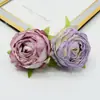Kit de Materiais DIY para Flores Artificiais de Rosa, Caixa de Flores com Cabeças de Flores de Borda Queimada, Decoração de Cabeça de Flor de Rosa, Fabricação de Flores de Seda