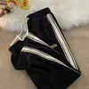 Pantalones deportivos de pana gruesa con forro polar para otoño e invierno para hombre, pantalones deportivos de moda, pierna recta, corte holgado, estilo casual americano