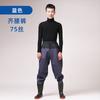Pantalones a la cintura Pantalones de media pierna Engrosados Impermeable para Hombres y Mujeres Pantalones de Lluvia Horquilla de Cuero Pesca vadeo Zapatos de Vadeo Resistentes al Desgaste Botas de Lluvia