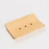 Criativo Novo Suporte Quadrado de Bambu para Sabonete Caixa de Sabonete Prateleira para Sabonete Pode Ser Impresso com Logotipo Atacado em Estoque