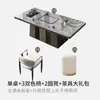 Nueva Mesa de Té de Pizarra Estilo Chino Mesa de Té Moderna para el Hogar Combinación Integrada de Mesa y Sillas Oficina Balcón Sala de Estar Juego Completo