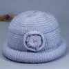Gorro de Invierno para Mujeres de Mediana Edad y Mayores, Abuela, Personas Mayores, Gorro Cálido de Lana, Cortavientos, Con Felpa, Protección para Orejas de Señora Mayor, Gorro de Algodón Tejido
