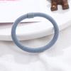 Venta caliente estilo coreano simple viento base tocado color sólido banda de goma alta elástica niña cuerda de pelo accesorios para el cabello anillo de pelo al por mayor