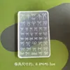 Molde de Silicone em Relevo de Laço para Nail Art Transparente com Relevo de Renda Molde de Silicone Laço Decoração de Unha Vestível Lixar