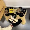 Pantuflas de algodón suaves y esponjosas con plataforma que aumentan la altura, para mujer, punta cerrada, antideslizantes, adelgazantes, ligeras, duraderas, de felpa de alta calidad, para usar en exteriores, otoño e invierno