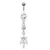 AliExpress eBay Amazon Explosões Conjunto de Piercing de Umbigo em Aço Inoxidável Anel de Umbigo com Zircônia Joias para Body Piercing em estoque