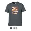 Camiseta estampada de manga corta transfronteriza para parejas de hombres y mujeres de primavera 2022, nueva camiseta de manga corta con estampado de Naruto Anime