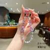 Correa Creativa de Aleación de Dibujos Animados con Lazo Colgante de Gato Lindo de Cristal Accesorio para Bolso de Llave de Muñeca Venta al por Mayor