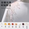 [Refrescante para todo] Camiseta a prueba de tres salpicaduras tejido de tecnología negra tela de doble cara transpirable seca fácil de lavar suave y lisa
