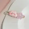 Presilha de Cabelo Rosa Dopamina para Mulheres 2024 Novo Estilo Presilha para Franja Lateral Grampo de Cabelo Presilha Bico de Pato Doce Acessório de Cabelo