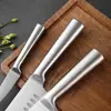 Comercio Exterior Transfronterizo Exportación Mango Hueco Juego de Cuchillos de Cocina Completamente de Acero Cuchillo de Chef Cuchillo Santoku Cuchillo para Pan Cuchillo para Deshuesar