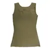 Camiseta Base Acolchada Cuello Cuadrado Sensación de Segunda Piel Zeriluna, Suave y Cómoda al Tacto, Ligera y Transpirable, Camiseta sin Mangas para el Día a Día Amigable con la Piel
