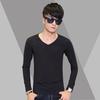 Camiseta de manga larga para hombre primavera y otoño 2025, multicolor, color claro, cuello redondo, jersey, camiseta interior para hombre, fabricantes, venta al por mayor