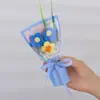 Buquês de Flores Artificiais, Flores Pequenas de Lã, Presentes para Amigos, Flores Secas Trançadas, Lembrancinhas, Flores Artificiais Atacado, Flores Puff