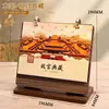 Novo calendário de mesa 2027, calendário planejador Ano do Carneiro, bloco de notas de mesa para trabalho de escritório, calendário decorativo, personalizável com logotipo