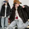 Ropa para niños, colección de otoño para niñas, chaqueta de cuero con cuello alto, nuevo estilo 2026, para niños medianos y mayores, chaqueta de primavera y otoño para niñas de secundaria