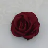 6cm Satén Mate Borde Quemado Camelia DIY Lazo Hecho a Mano Accesorios para el Cabello Material Semiacabado Rosa