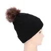 Gorro de Lana Otoño e Invierno para Mujer Todo Fósforo Tejido Baotou Mostrando la Cara Pequeño Cálido Gorro de Lana Cabeza Grande Wai Gorro Tejido