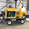Camión Bomba de Control de Inundaciones de Alto Flujo Absorbente de Agua Móvil Personalizado Dragón Bomba Diésel Autocebante Antiasientos para Drenaje Antinundaciones Municipal