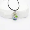 Ventas Directas de Fábrica Amazon Estilo Xiyin Árbol de la Vida Árbol Pequeño Gypsophila Flor de Cerezo Collar Moda Cadena Sencilla para Suéter