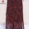Venta al por mayor sándalo rojo sangre natural cuentas sueltas cuentas sándalo de Zambia joyería DIY con cuentas cuentas de Buda accesorios para hilo de pulsera