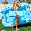 Cama flotante inflable transfronteriza Incheng para piscinas, cama acuática para adultos, bañera de césped, cama reclinable con respaldo, piscina para tomar el sol, bote flotante para exteriores