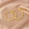 Brincos Transfronteiriços para Mulheres, Luxo Leve, Design de Ponta, Estilo de Nicho, Argolas Exageradas para Rostos Quadrados e Redondos, Círculos Grandes Lisos