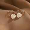 Nuevos Aretes de Moda de Flor Aguja de Plata 925 para Mujer Estilo Coreano Exquisitos Aretes Combinables Aretes Aretes para Mujer Joyería 264