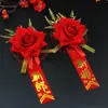 Broche de Ramillete de Boda Novio Novia Simulation de Ramillete Padrino Dama de Honor VIP Set Completo Colección de Suministros para Bodas