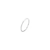 Anel Minimalista Ultra Fino de Aço Titânio Fosco 0,5mm para Mulheres, Anel de Dedo de Nicho Empilhável Acessório de Tendência Cool de Luxo Leve