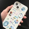 8 Princesas 2 Colagem Menina Fofa Desenho Animado Criativo DIY Diário de Mão Decoração de Celular Caderno Adesivo à Prova d'Água
