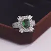 Anel de Moda Luxuoso com Zircônia Inlaid Múltiplos Estilos Moda Versátil Acessórios de Anel com Pedra Preciosa Fabricante Atacado