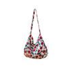 13165 Bolsa de Algodão Floral Pequena Fresca Estilo Ins Coreano Bolsa de Ombro de Lona Retrô para Estudante Bolsa Transversal Feminina Estilo Ocidental