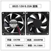 8025 9025 12025 Ventilador de Resfriamento 12V24 Gabinete Fonte de Alimentação CA/CC Aquecedor Forno Resfriador