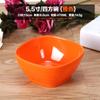 Tigela colorida tigela de melamina tigela de plástico tigela de arroz tigela quadrada de porcelana talheres restaurante Tigela de arroz tigela de sopa tigela de mingau tigela quadrada