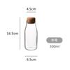 Frasco Sellado de Vidrio Borosilicato Alto Recto para Hogar, Botella de Almacenamiento de Frutos Secos, Cereales, Té, Corcho, Frasco de Almacenamiento de Granos de Café