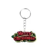 Llavero de Muñeco de Nieve Navideño Accesorios para Mochila Goma Suave de PVC Pequeños Accesorios de Regalo Colgante Personalizado DIY Colgante