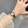 Reloj Cuadrado para Mujer, Estilo Ins, Estilo Academia, Alto Valor Estético, Adecuado para Estudiantes de Secundaria y Preparatoria, Retro, Artístico, Fresco, Versátil, Cuarzo
