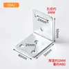 Soporte de Ángulo Grande de 90 Grados Escuadra Recta Sujetador Hierro Angular en Forma de L Soporte Triangular Soporte de Estante Pieza de Conexión para Muebles Accesorios