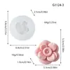Forma de silicone de lótus, nova forma de flor estilo chinês para pudim de gelatina, mousse, presente de confeitaria de grau alimentício, acessório de panificação