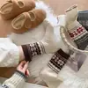 Venta al por mayor del fabricante Calcetines de Lana para Mujer, de Media Pantorrilla, Serie Melange Cálidos de Otoño e Invierno, Calcetines Retro para Mujer, Calcetines Gruesos para el Hogar para Mujer